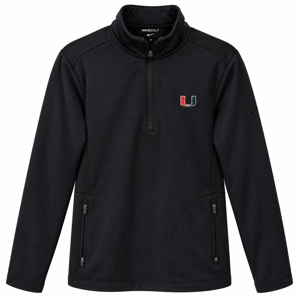 Nike Pullover University of Miami Therma-FIT Youth Medium Black Hurricanes NCAA